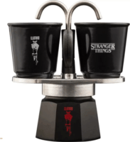 Bialetti 5408 Mini Express Stranger Things 2 személyes Kotyogós kávéfőző szett - Színváltós