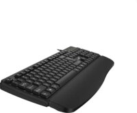 Genius KB-123 Vezetékes Ergonomikus Billentyűzet HUN - Fekete