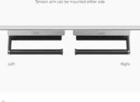 Joseph Joseph Polc alatti Konyhai papírtörlő tartó - Acél/ Fekete