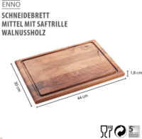 Gefu 13947 Olajozott Diófa vágódeszka 44 x 33 cm