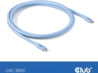 Club 3D CAC-3003 USB-C Apa - USB-C Apa 2.0 Adat és Töltőkábel 240 Watt 2m - Kék