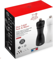 Peugeot 2/24260 Manuális Só - és borsörlő szett 15 cm - Fekete/ Fehér