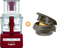 Magimix Compact C.S. 3200 XL Konyhai Robotgép + Citrus Juicer 2,6L 650 WATT - Piros