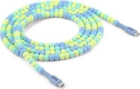 Club 3D CAC-3011 USB-C Apa - USB-C Apa 2.0 Adat és Töltő Gyöngykábel 240 Watt 2m - Kék