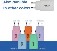 Club 3D CAC-3020 USB-C Hálozati Gyorstöltő Adapter 30W (2db / csomag) - Fehér