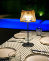 New Garden Okinawas Solar LED asztali lámpa 16 cm - Fekete