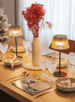 New Garden Okinawas Solar LED asztali lámpa 16 cm - Fekete