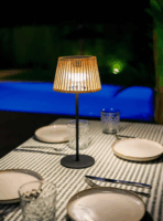 New Garden Okinawas Solar LED asztali lámpa 16 cm - Fekete