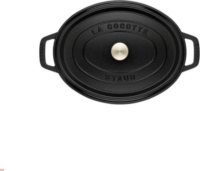 Staub La Cocotte 40509-509-0 Ovális Öntöttvas edény fedővel 41cm 12L - Fekete