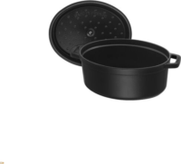 Staub La Cocotte 40509-509-0 Ovális Öntöttvas edény fedővel 41cm 12L - Fekete