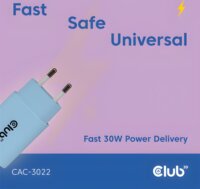 Club 3D CAC-3022 USB-C Hálózati Gyorstöltő Adapter 30W (2db / csomag) - Kék