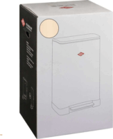 WESCO Big Double Boy 36 literes pedálos rozsdamentes acél szemetes - Mandula