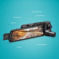 LAMAX S8 Dual GPS Full HD Autós Menetrögzítő Kamera - Fekete
