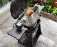 Weber 17524 Forgó nyárs Q300-/3000er Grillsütőkhöz 80cm - Ezüst