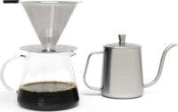 Leopold Vienna LV113012 Manuális kávéfőző kávéfőző 0,5L - Ezüst / Átlátszó