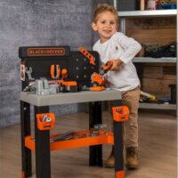 Smoby Black & Decker Pro 2025 játék szerelő műhely Munkapad szerszámokkal 78 darabos