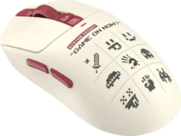 A4-Tech Bloody R72 Ultra Duo Pixels Wireless Gaming Egér - Fehér / Piros