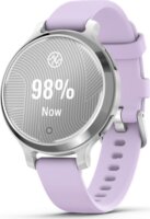 Garmin Lily 2 Active 34mm Női Okosóra Lila szilikon szíjjal - Ezüst