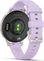 Garmin Lily 2 Active 34mm Női Okosóra Lila szilikon szíjjal - Ezüst
