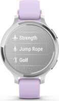 Garmin Lily 2 Active 34mm Női Okosóra Lila szilikon szíjjal - Ezüst