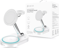 Devia ST111844 iPhone / iWatch / Airpods Wireless Töltő 15W - Fehér