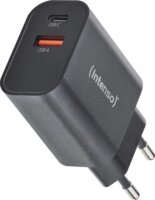 Intenso USB-A / USB-C Hálózati Gyorstöltő Adapter 30W - Fekete