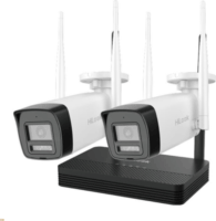 HiLook DS-J142I(STD)/IKS-2042BH-PH/W 2 db csőkamera + 1 db NVR rögzítőegység - Fehér