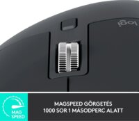 Logitech MX Master 3S Bluetooth + RF Wireless Egér - Grafitszürke