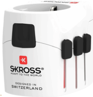 Skross USA/UK/AUS Utazó adapter - Fehér