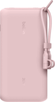 Belkin BPB028HQPK Powerbank Integrált USB Type-C Kábellel / 20000mAh 20W - Rózsaszín