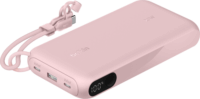Belkin BPB028HQPK Powerbank Integrált USB Type-C Kábellel / 20000mAh 20W - Rózsaszín