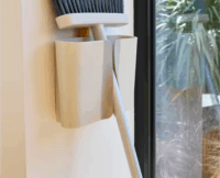 Joseph Joseph CleanTech Falra szerelhető Seprű készlet teleszkópos nyéllel - Bézs