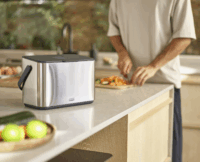 Joseph Joseph 4 literes Rozsdamentes acél tartály szénszűrővel biohulladékhoz - Inox