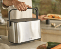 Joseph Joseph 4 literes Rozsdamentes acél tartály szénszűrővel biohulladékhoz - Inox