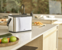 Joseph Joseph 4 literes Rozsdamentes acél tartály szénszűrővel biohulladékhoz - Inox