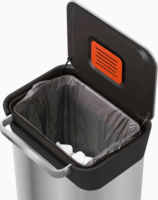 Joseph Joseph Titan 30 literes pedálos Rozsdamentes acél Hulladékprés - Inox