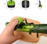 IRIS KT-237-G Rozsdamentes Acél Kézi Hámozó - Zöld