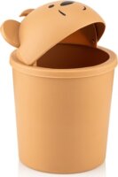 IRIS L-00586 1,5 Literes Maci Mintás Műanyag Szemetes - Fehér / Barna