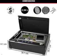 Master Lock MLD08EB Biometrikus záras Biztonsági hordozható széf - Fekete