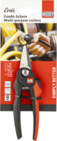 Bessey D47-2 Multifunkciós rozsdamentes acél olló - Fekete/Piros