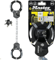 Master Lock 8200EURDPRO Acél Rollerzár/Bilincs 550mm 2 kulccsal - Fekete/Ezüst