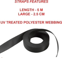 Master Lock 3109EURDAT Racsnis rögzítő spanifer kampóval 5m - Fekete