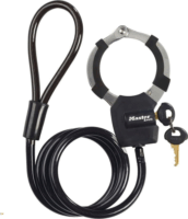 Master Lock 8275EURDPROBLK Acél Roller bilincses kábelzár 1m - Fekete/Ezüst