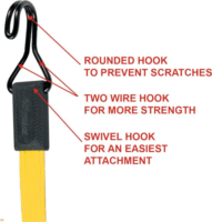 Master Lock 3226EURDAT Lapos Gumipók 4 x 100cm - Sárga