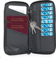 Pacsafe RFIDsafe Pénztárca 22,5 x 11,5 cm - Fekete