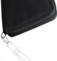 Pacsafe RFIDsafe Pénztárca 22,5 x 11,5 cm - Fekete