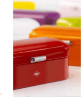 Wesco 112760 Rozsdamenetes acél Kenyértartó 16,5 L - Piros