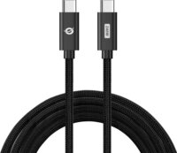 Conceptronic ETTA03B12 USB-C Apa - USB-C Apa 3.1 Adat és töltőkábel 240 Watt 1.2m - Fekete