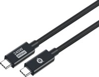 Conceptronic ETTA04B20 USB-C Apa - USB-C Apa 3.1 Adat és töltőkábel 2m - Fekete