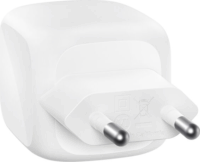 Belkin Dual 2x USB-C PD + PPS Hálózati Gyorstöltő Adapter 50W - Fehér